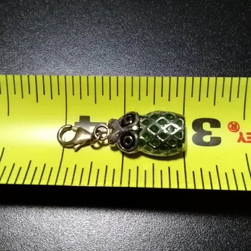 3/$50💎 Sterling Enamel Owl Charm - Picture 3 of 3